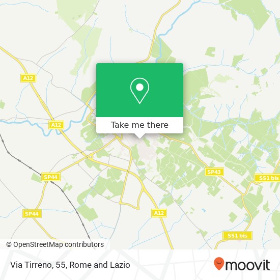 Via Tirreno, 55 map