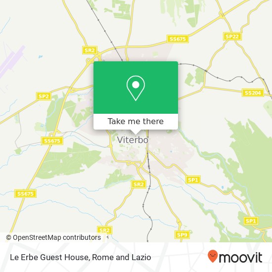 Le Erbe Guest House map