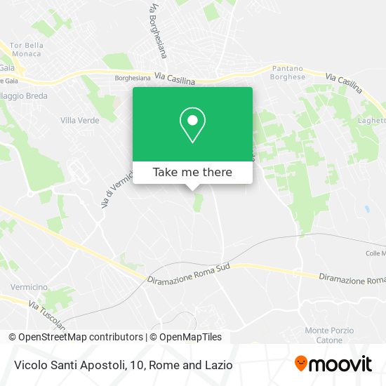 Vicolo Santi Apostoli, 10 map