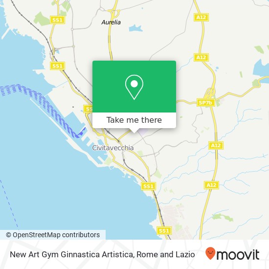 New Art Gym Ginnastica Artistica map