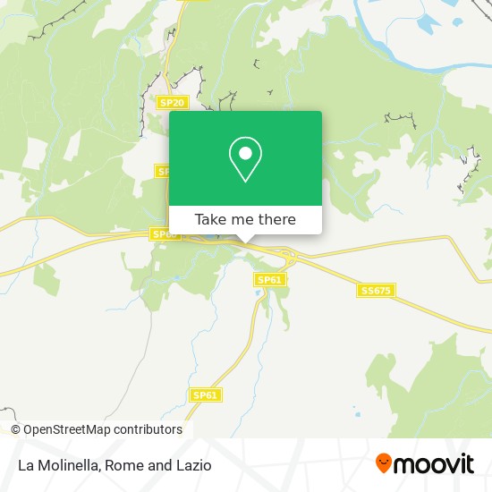 La Molinella map