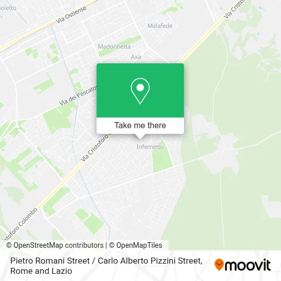 Pietro Romani Street / Carlo Alberto Pizzini Street map