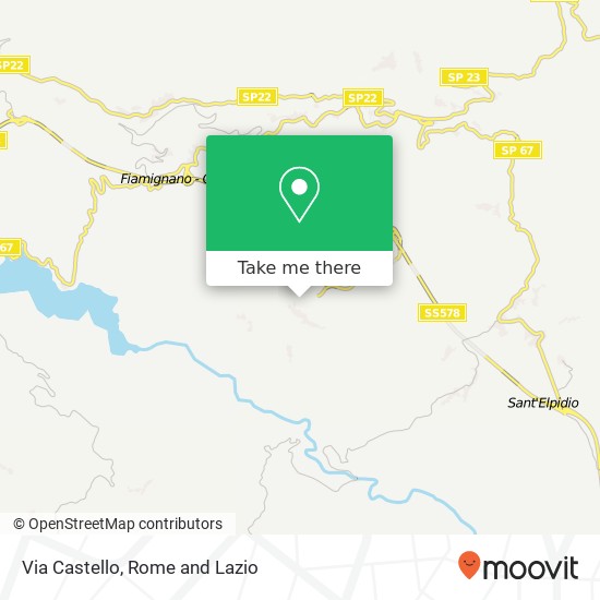 Via Castello map
