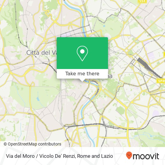 Via del Moro / Vicolo De' Renzi map