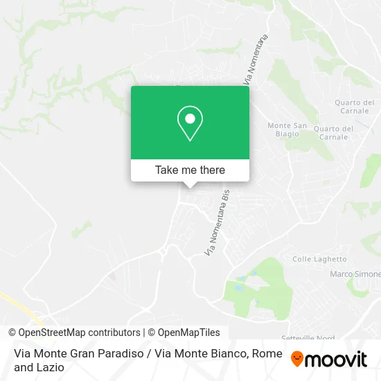 Monte Gran Paradiso Street / Monte Bianco Street map