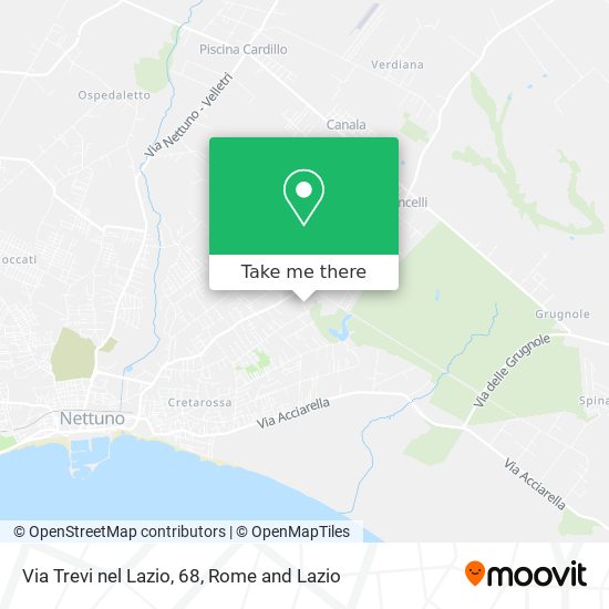 Via Trevi nel Lazio, 68 map