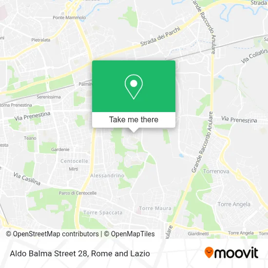 Aldo Balma Street 28 map