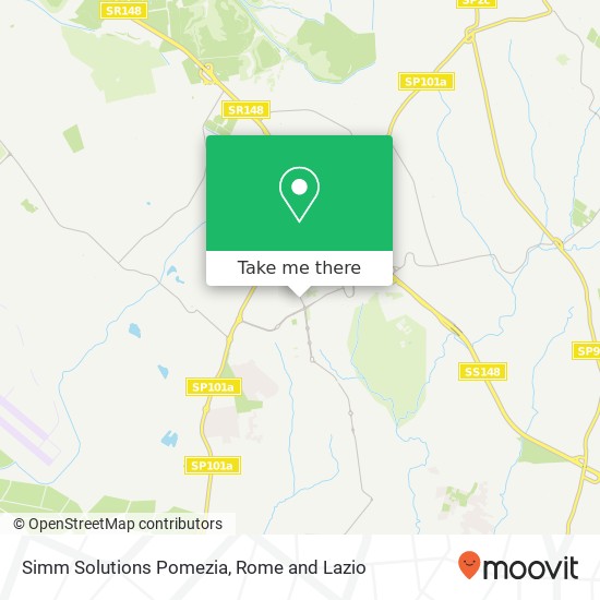 Simm Solutions Pomezia map