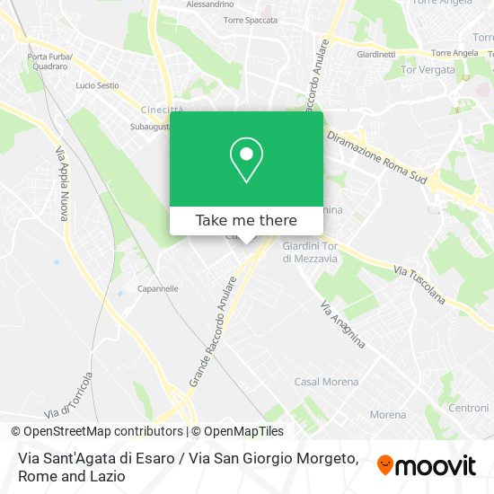 Via Sant'Agata di Esaro / Via San Giorgio Morgeto map