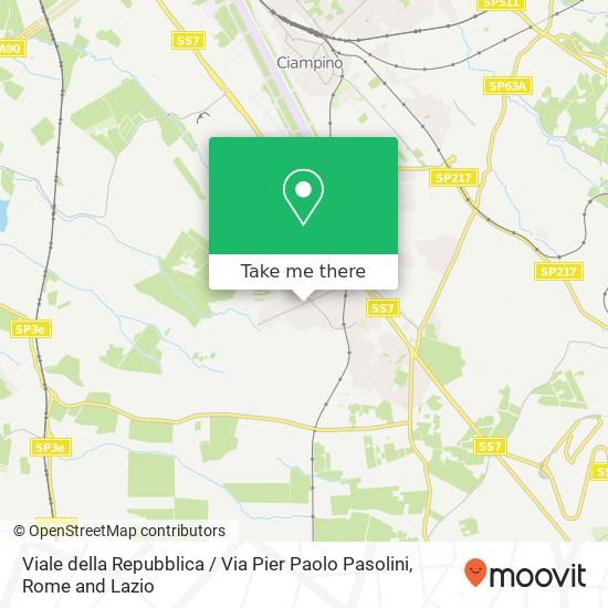 Viale della Repubblica / Via Pier Paolo Pasolini map