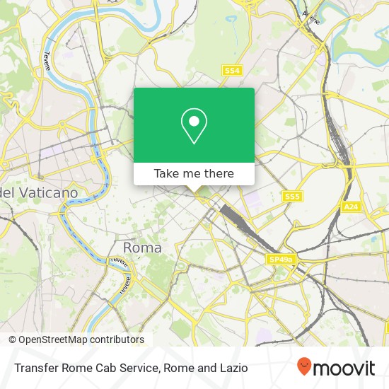 Transfer Rome Cab Service map