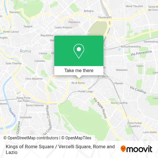 Kings of Rome Square / Vercelli Square map