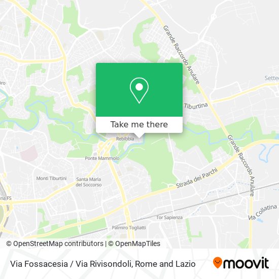 Via Fossacesia / Via Rivisondoli map