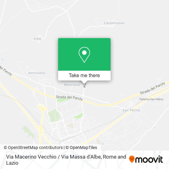 Via Macerino Vecchio / Via Massa d'Albe map
