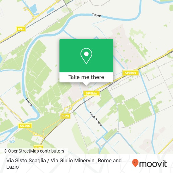 Via Sisto Scaglia / Via Giulio Minervini map