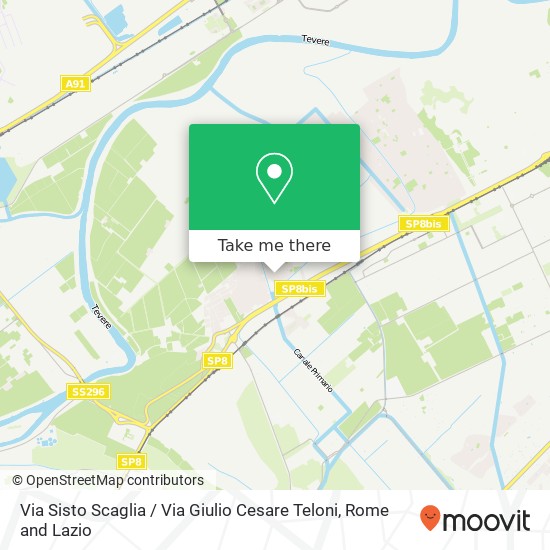 Via Sisto Scaglia / Via Giulio Cesare Teloni map