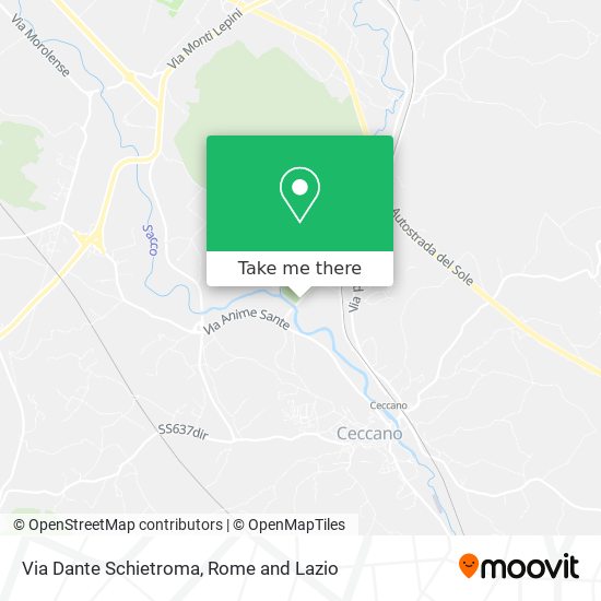 Via Dante Schietroma map