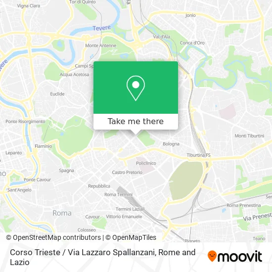 Trieste Street / Lazzaro Spallanzani Street map