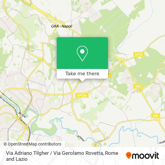 Via Adriano Tilgher / Via Gerolamo Rovetta map