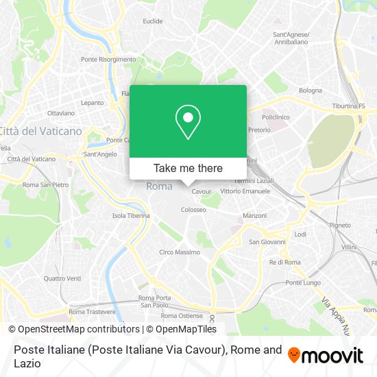 Poste Italiane (Poste Italiane Via Cavour) map