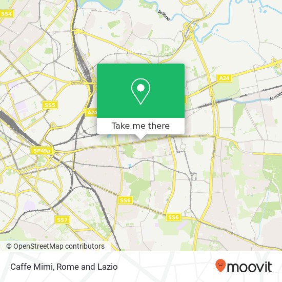 Caffe Mimi map