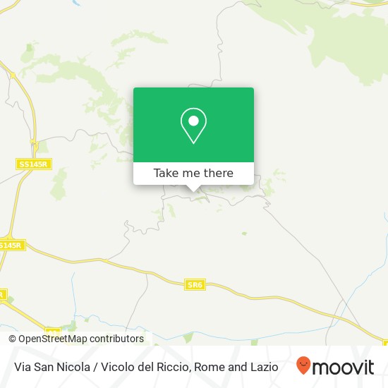 Via San Nicola / Vicolo del Riccio map