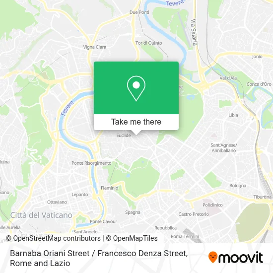Barnaba Oriani Street / Francesco Denza Street map