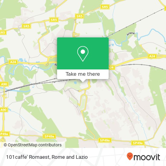 101caffe' Romaest map