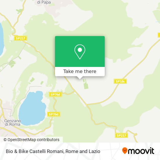 Bio & Bike Castelli Romani map