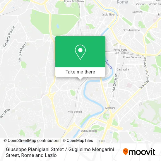 Giuseppe Pianigiani Street / Guglielmo Mengarini Street map