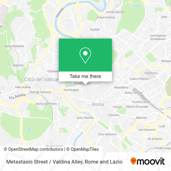 Metastasio Street / Valdina Alley map