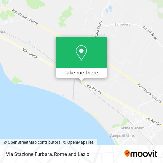 Via Stazione Furbara map