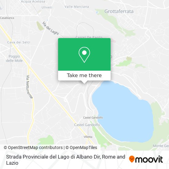 Strada Provinciale del Lago di Albano Dir map