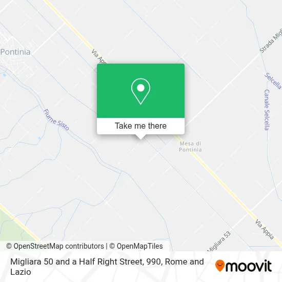 Migliara 50 and a Half Right Street, 990 map