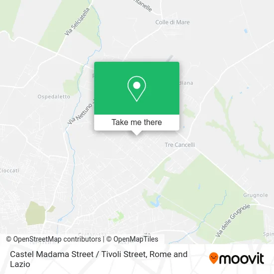 Castel Madama Street / Tivoli Street map
