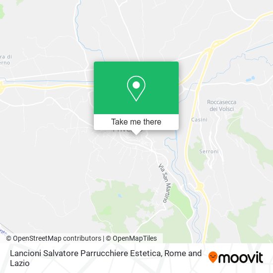 Lancioni Salvatore Parrucchiere Estetica map