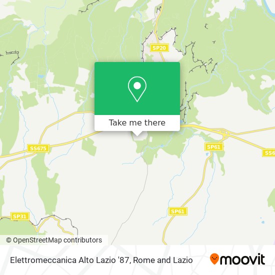 Elettromeccanica Alto Lazio '87 map