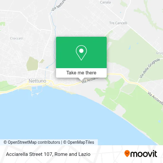 Acciarella Street 107 map
