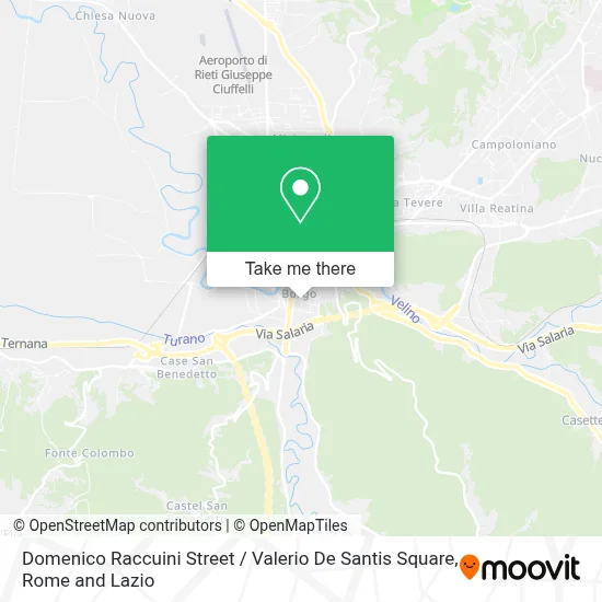 Domenico Raccuini Street / Valerio De Santis Square map