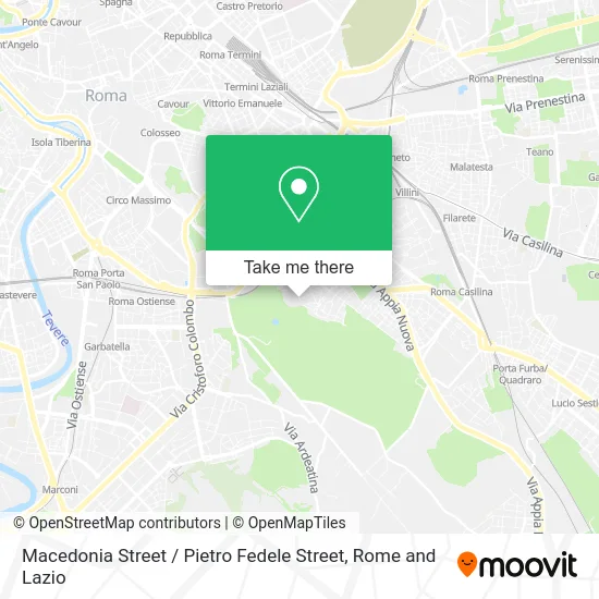 Macedonia Street / Pietro Fedele Street map