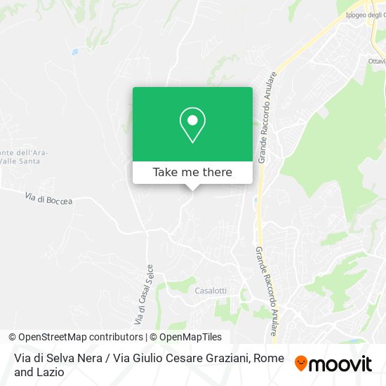 Via di Selva Nera / Via Giulio Cesare Graziani map