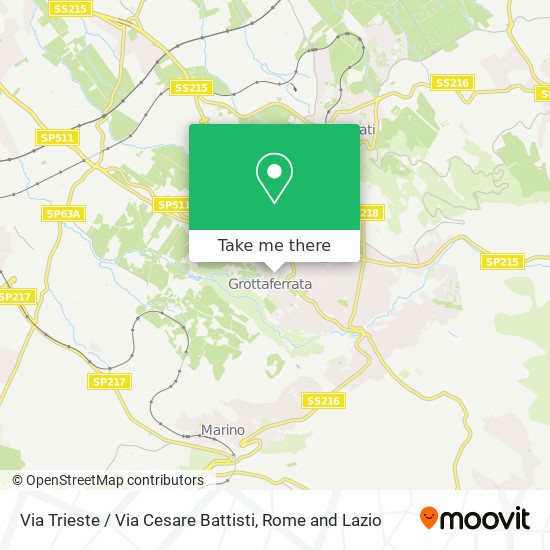 Via Trieste / Via Cesare Battisti map