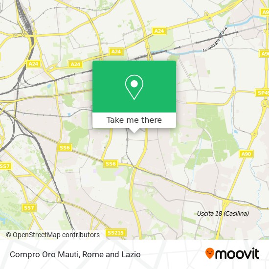 Compro Oro Mauti map