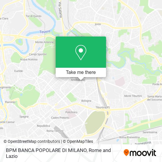 BPM BANCA POPOLARE DI MILANO map