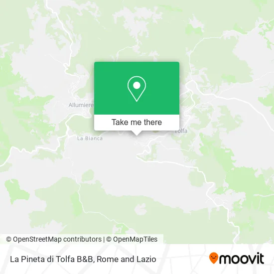 La Pineta di Tolfa Bed and Breakfast map