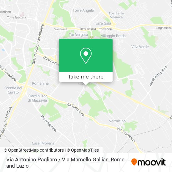 Via Antonino Pagliaro / Via Marcello Gallian map