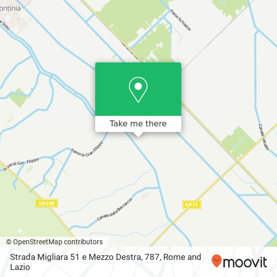 Strada Migliara 51 e Mezzo Destra, 787 map