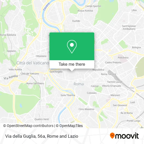 Via della Guglia, 56a map