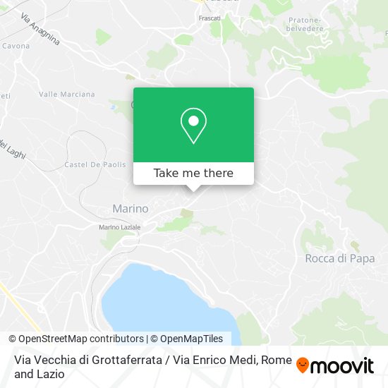 Via Vecchia di Grottaferrata / Via Enrico Medi map