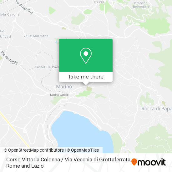 Corso Vittoria Colonna / Via Vecchia di Grottaferrata map
